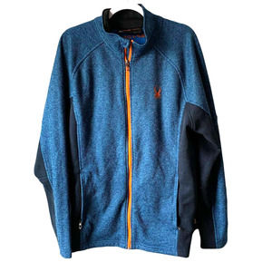 Spyder Constant Fleece Full Zip Jacket in Blue, Men's size XL